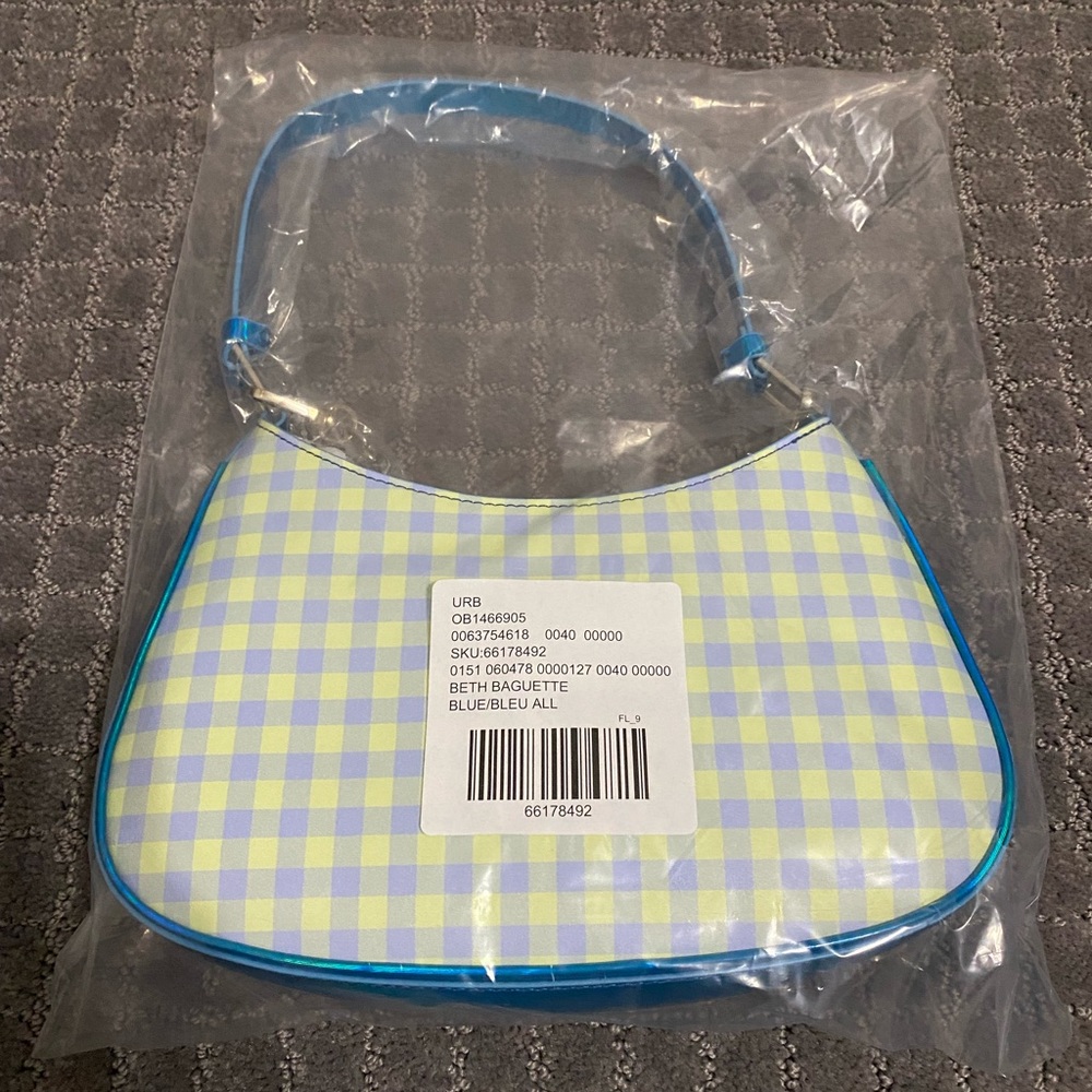 Urban Outfitters Beth Baguette Bag NWT - Blue - Picture 5 of 8